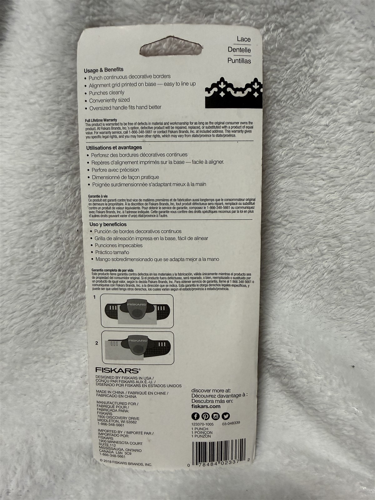 FISKARS BORDER PUNCH LACE 123370-1005