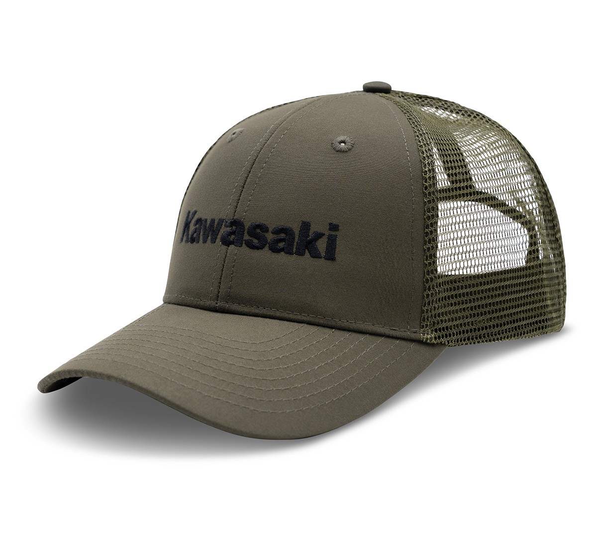 Kawasaki Truetimber® Olive Back Mesh Cap K004-4121-OLNS