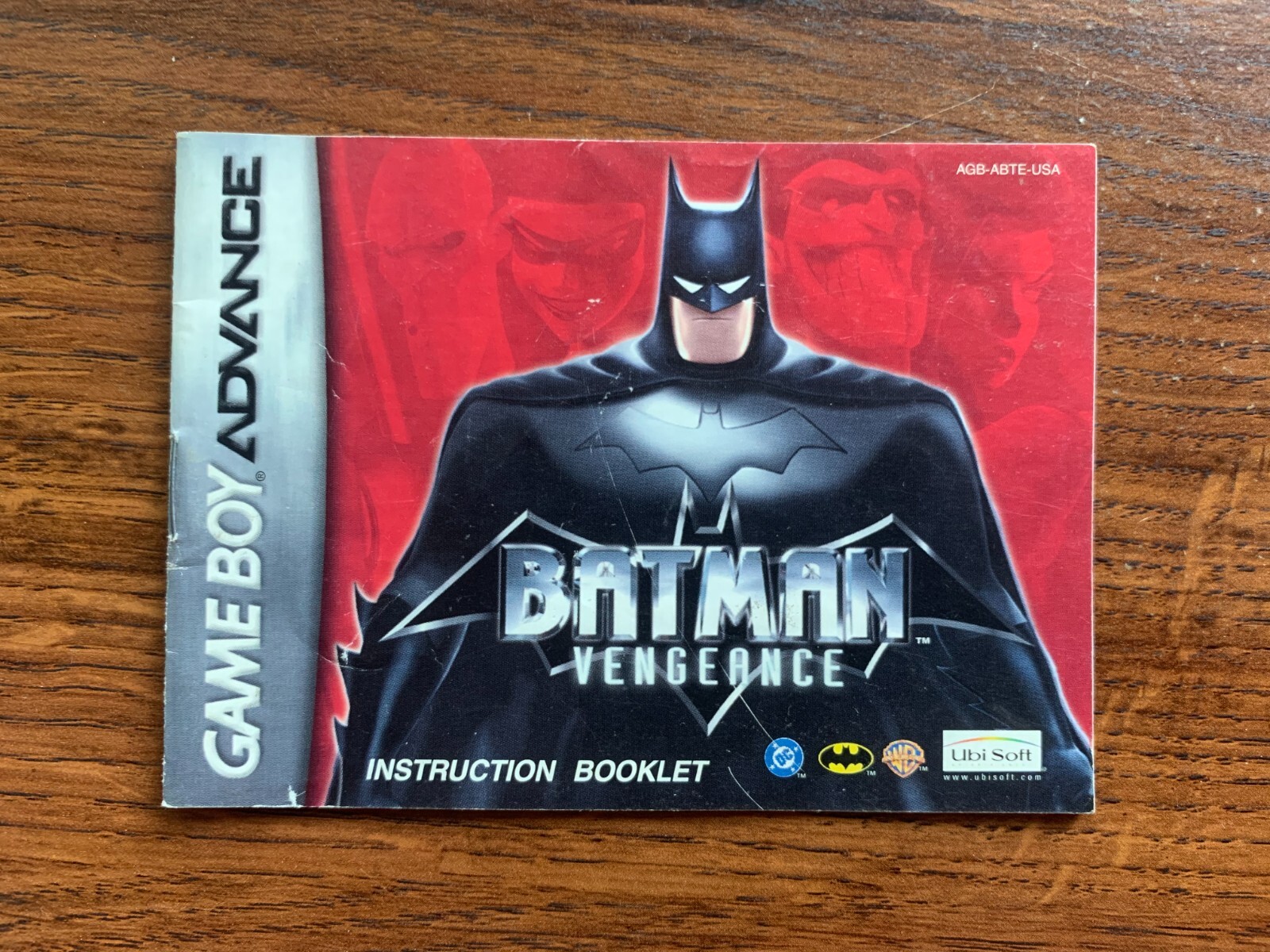 Batman Vengeance Gameboy Advance Instruction Manual Only