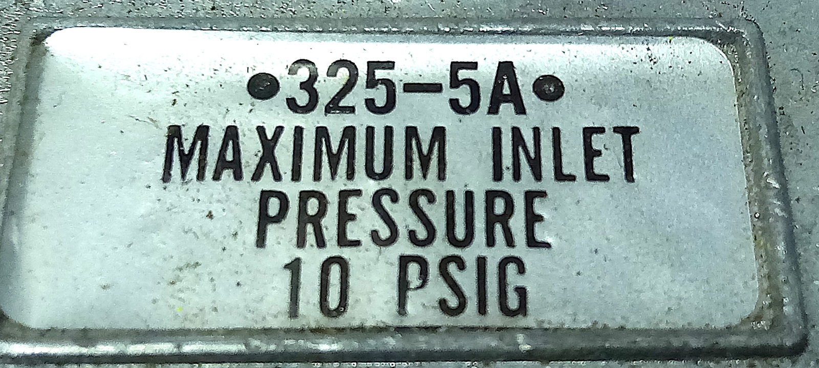 Maxitrol 325-5A 10 psig Gas Regulator