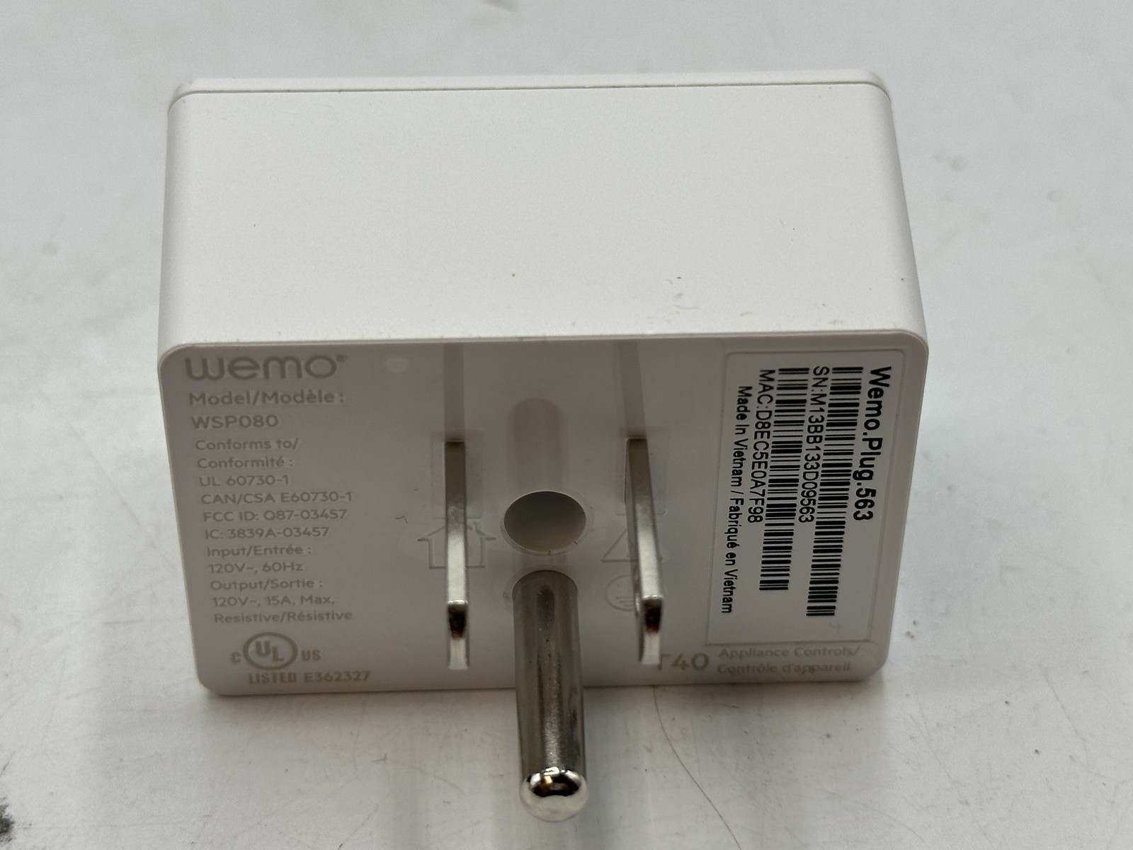 WeMo WIFI ENABLED Smart Plug 161 ( WSP080 ) WITH FREE SHIPPING