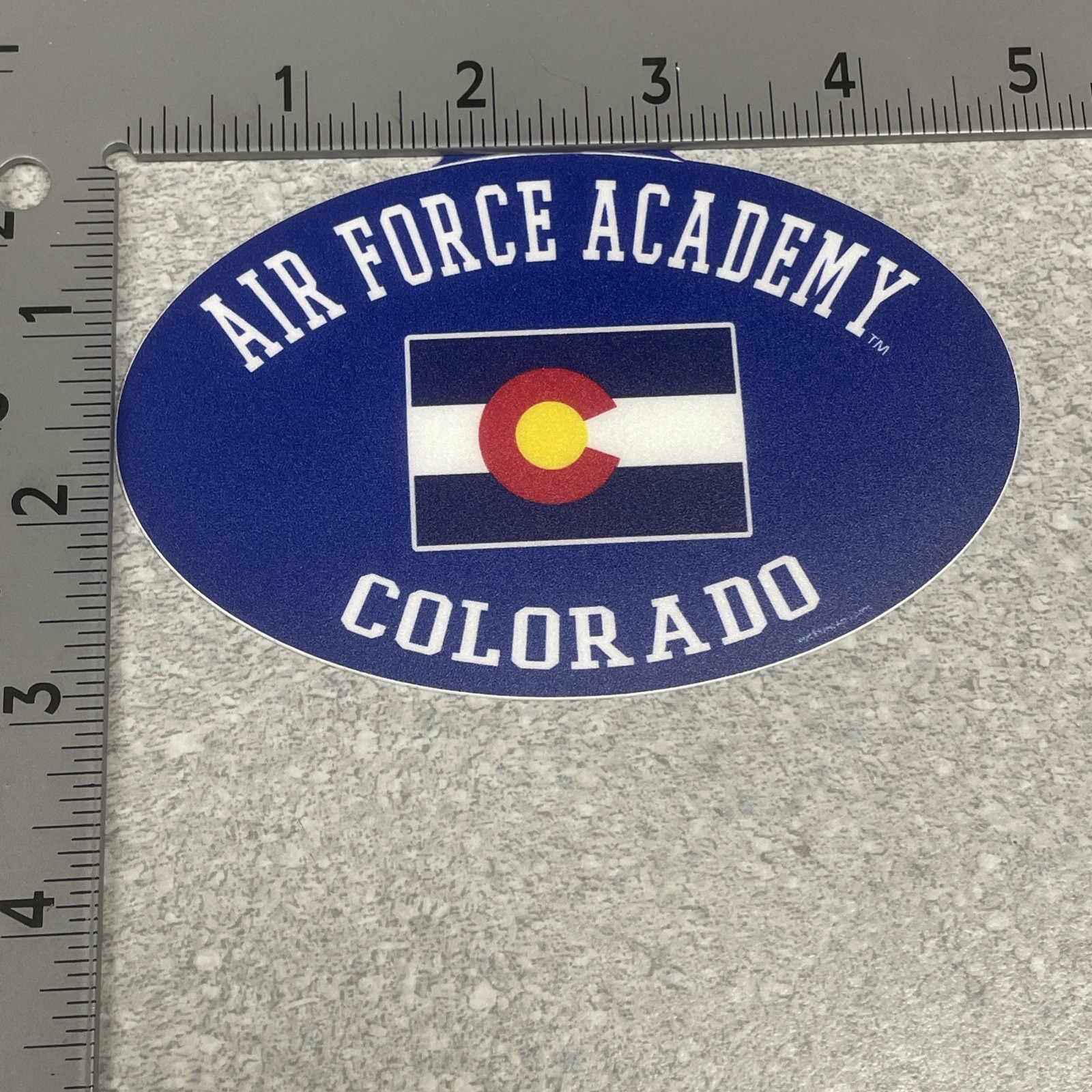 Decal - US Air Force Academy - Blue Oval - Upgraded Outdoor Use