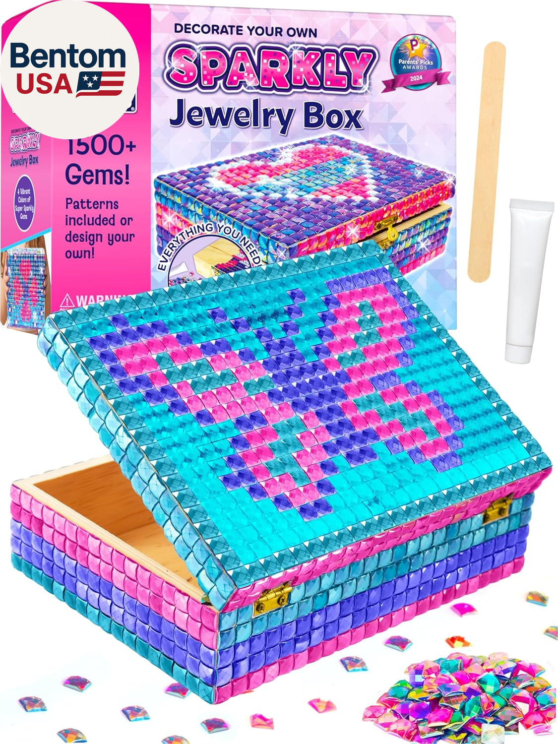 Jewelry Box Craft for Girls 8-12 6-8 - Gift for 7 8 9 10 11 12 Year Old Girl, Ch