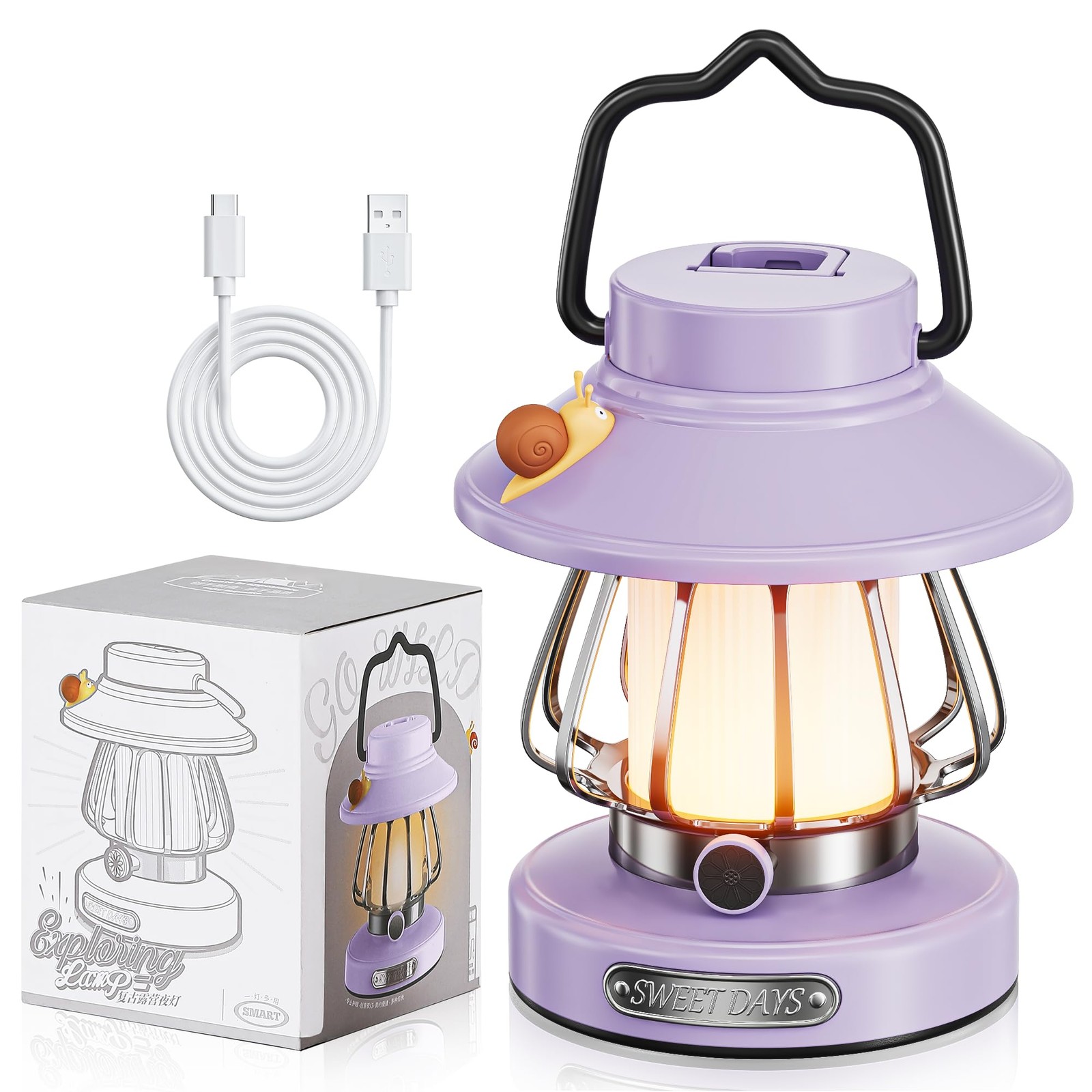 V.C Formark Kids Camping Lantern Emergency Light for Kids, Toddler Night Ligh...