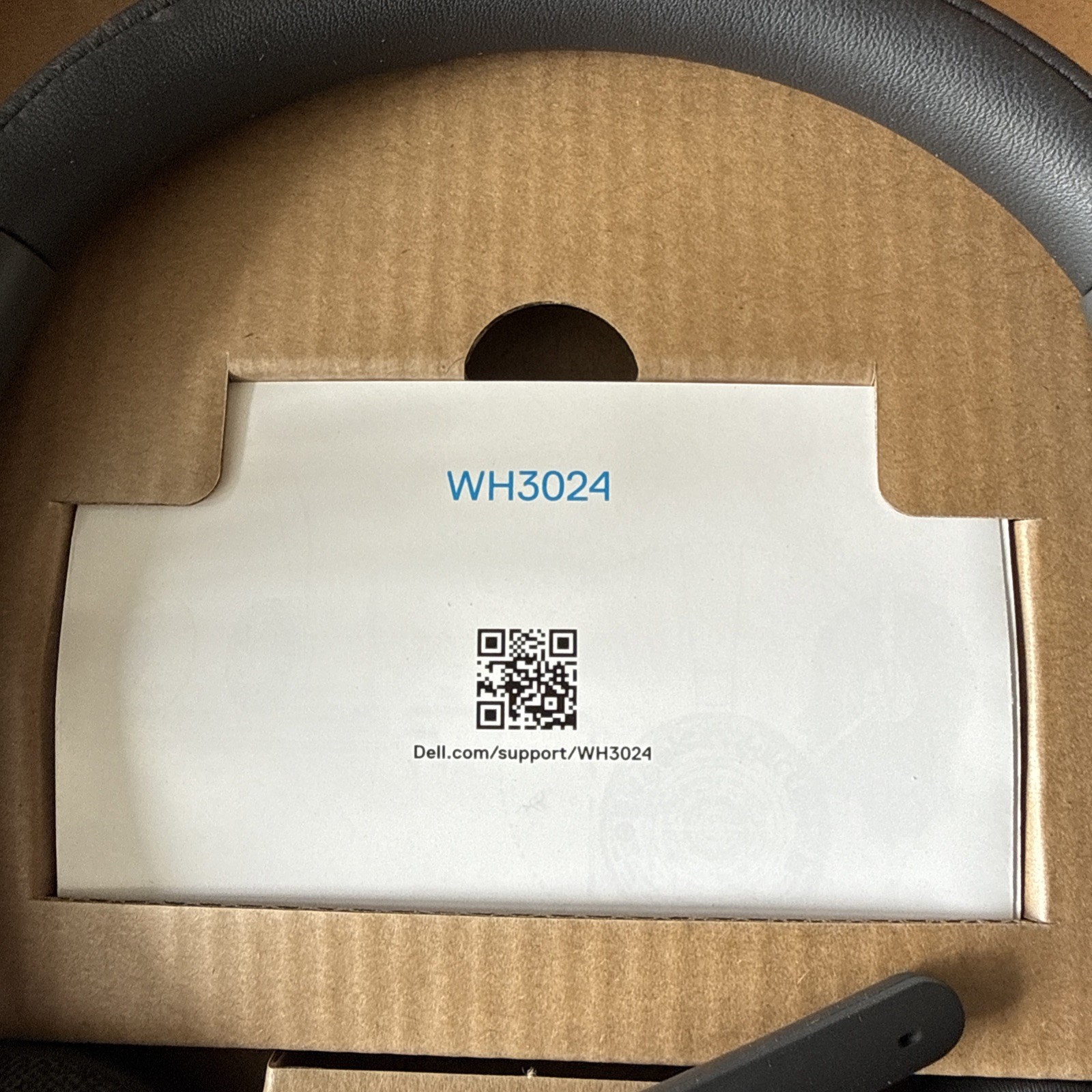 New Dell WH3024 Wired Headset with Built-in Microphone