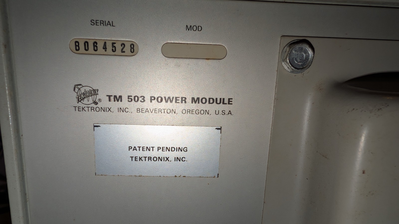 Tektronix TM503 Mainframe w/ FG501A Function Generator PS503A & DC 503A