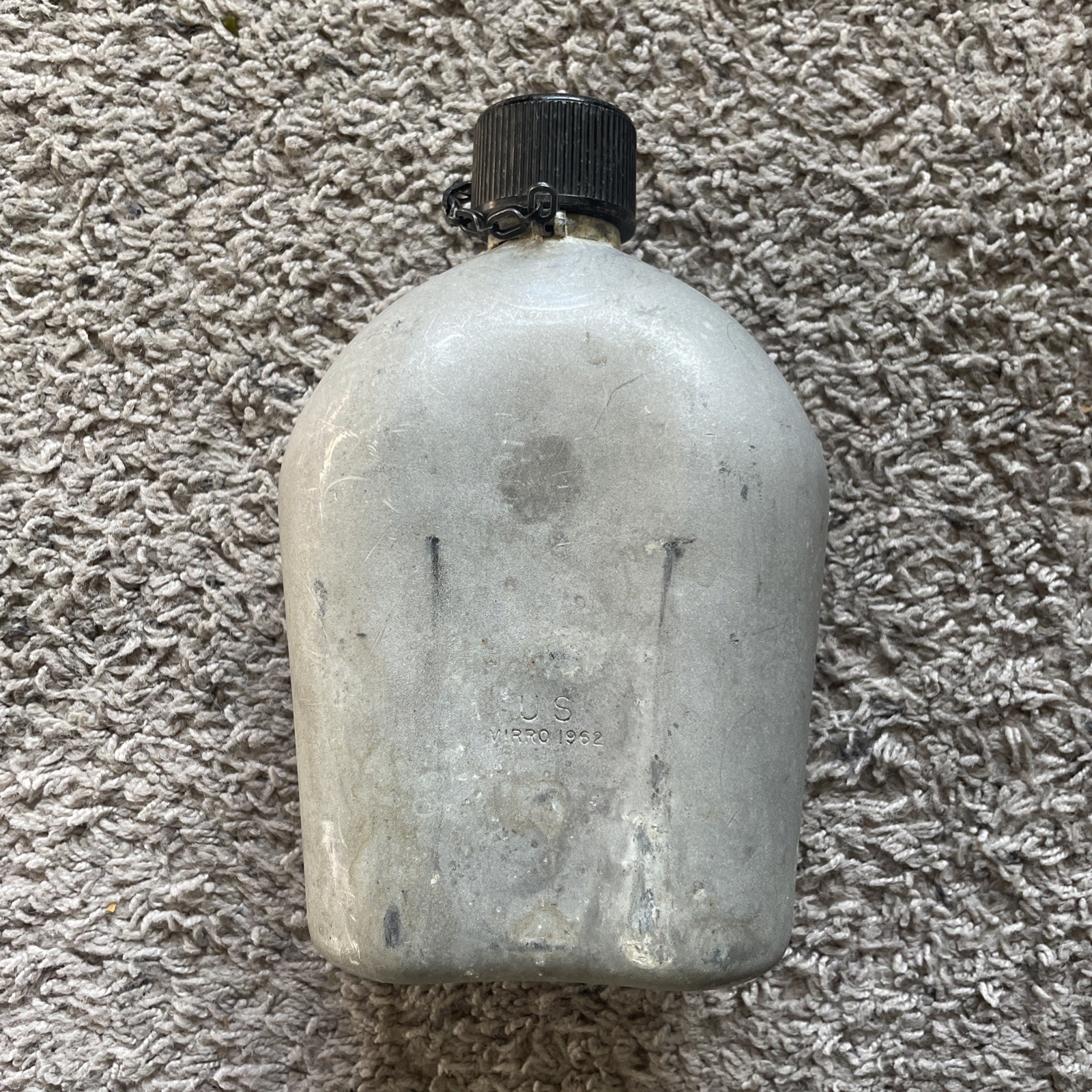RARE Vietnam Era Aluminum Canteen for U.S. Army ~ MIRRO 1962