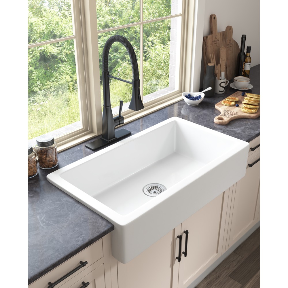 Kitchen Faucet with Pull Down Sprayer Single Handle High Arc Stainless Steel