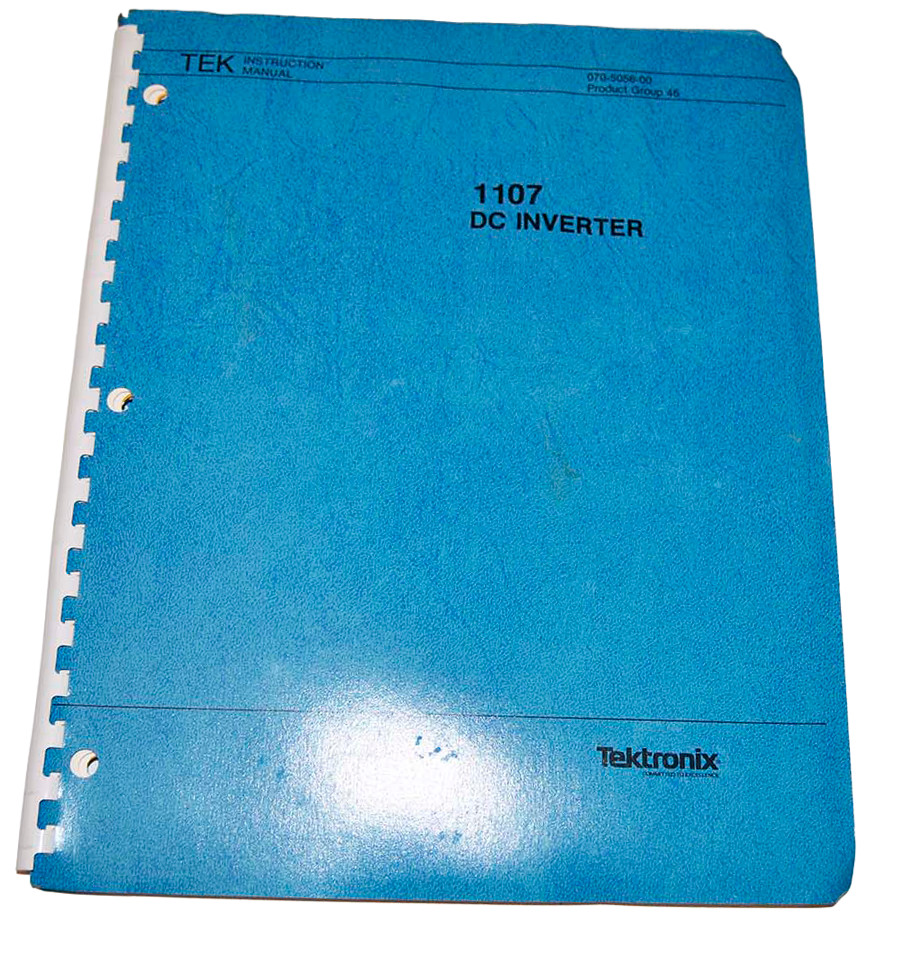 Tektronix 1107 DC Inverter Manual