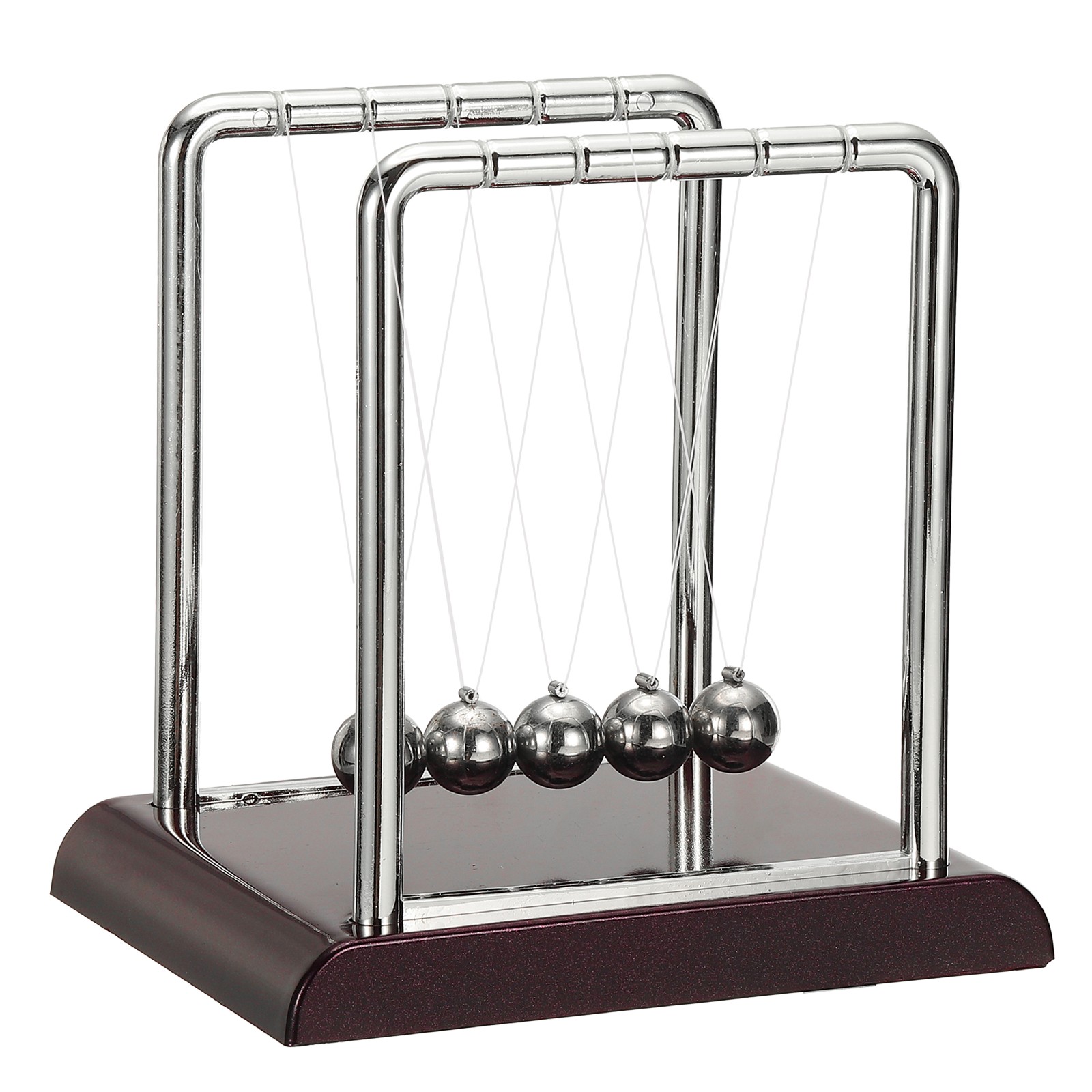 Newtons Cradle, Newton's Cradle Pendulum 5 Balance Balls, Red, m