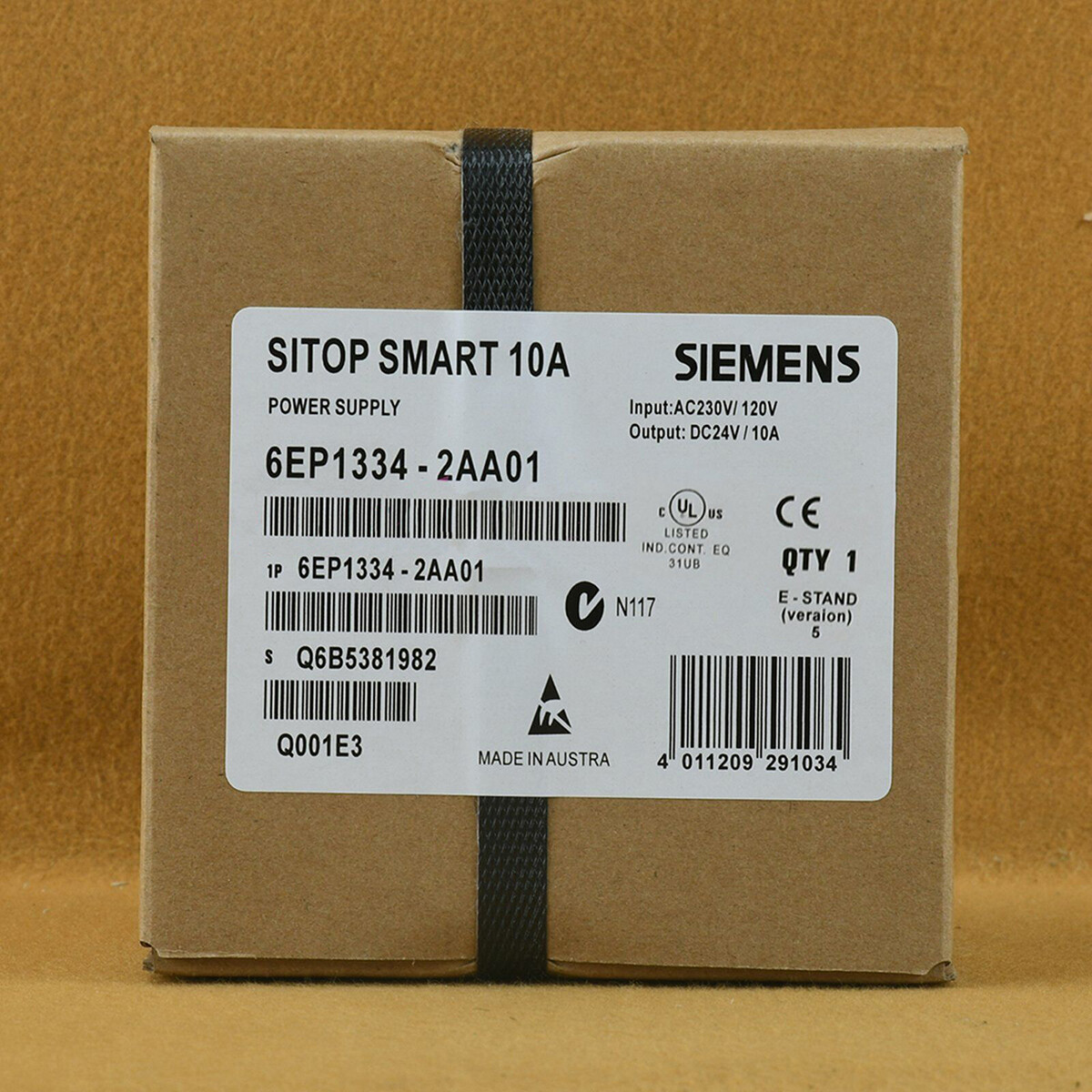 6EP1334-2AA01 New Siemens 6EP13342AA01 Sitop Smart 10A Power Supply In Box