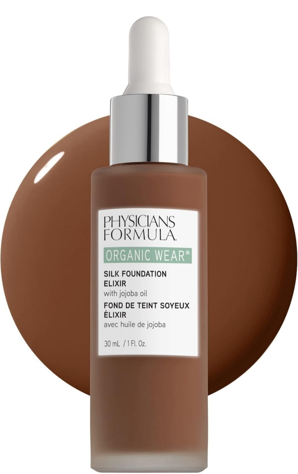 Physicians Formula Organic Wear Silk Foundation Elixir, 12 Rich, 1 oz