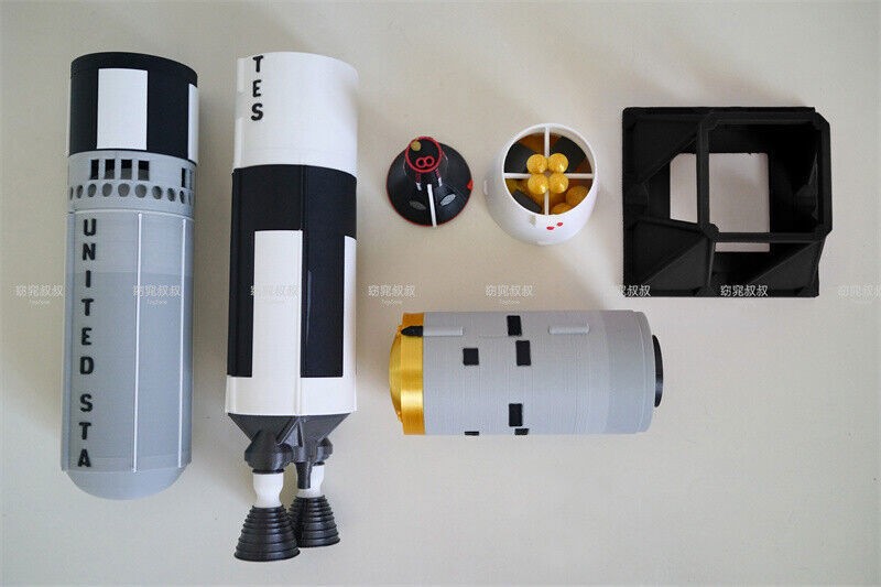 1:72 Scale Gemini TitanII Rocket Model Finished Painted Spacecraft PLA DIY Model