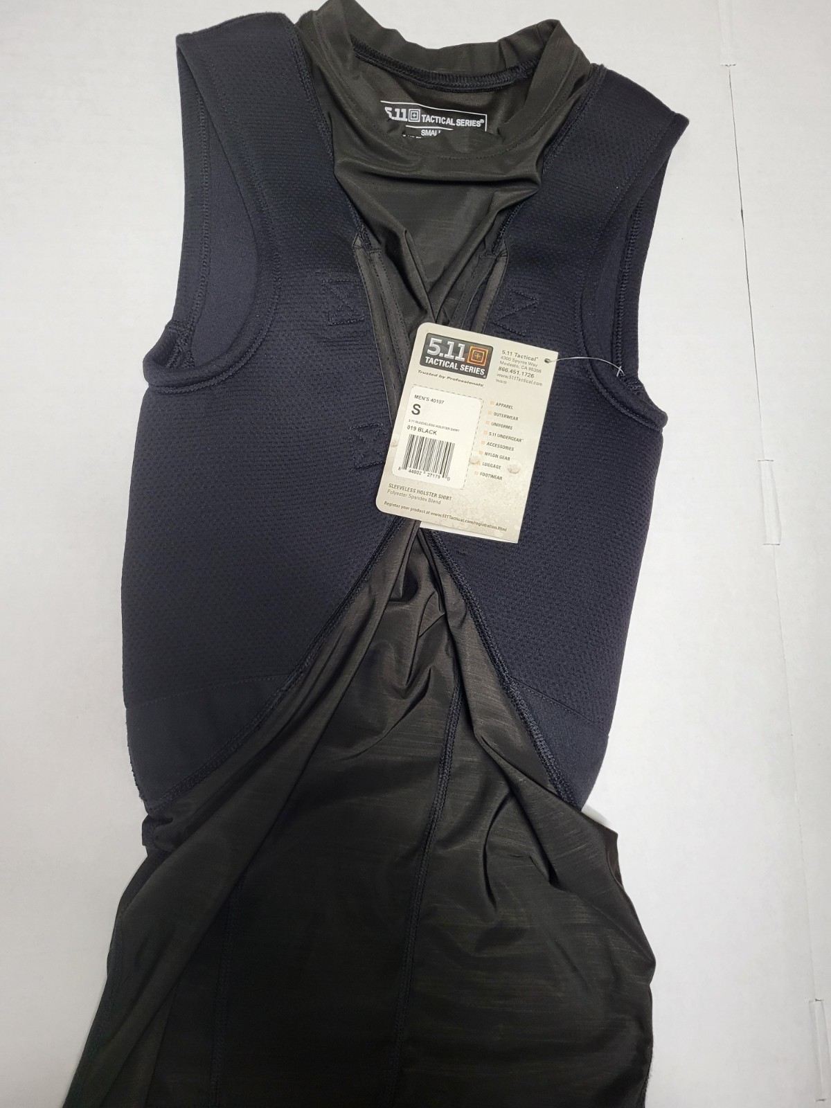 Holster Shirt sleeveless  size small Built-In Pockets Style 40107 5.11