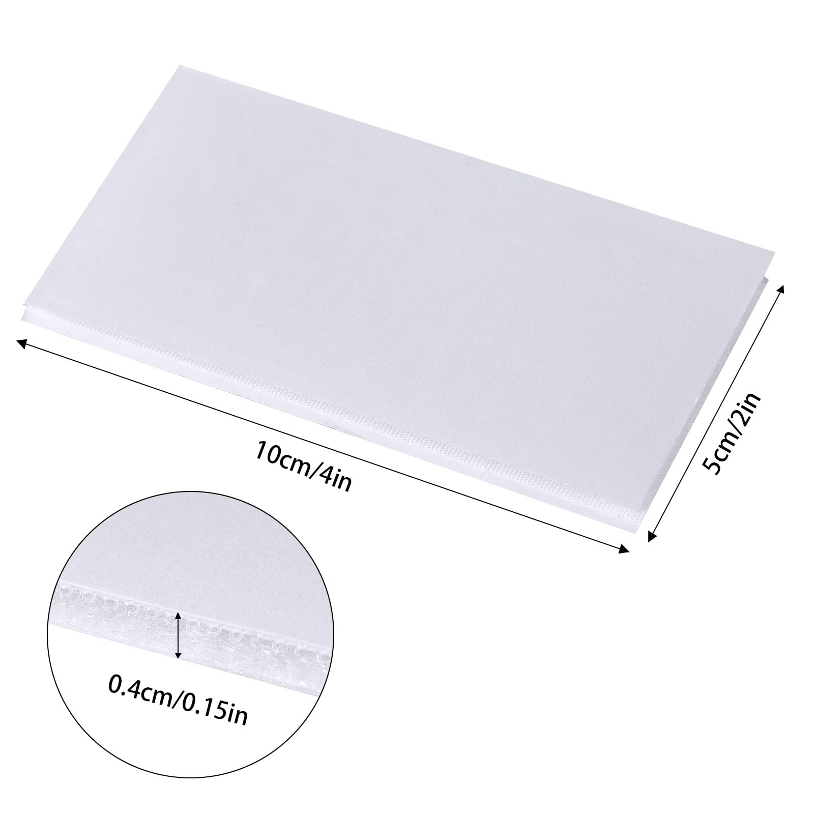 10 Sets 1x4 Inch Hook and Loop Strips with Adhesive Fasten Mounting Tape
