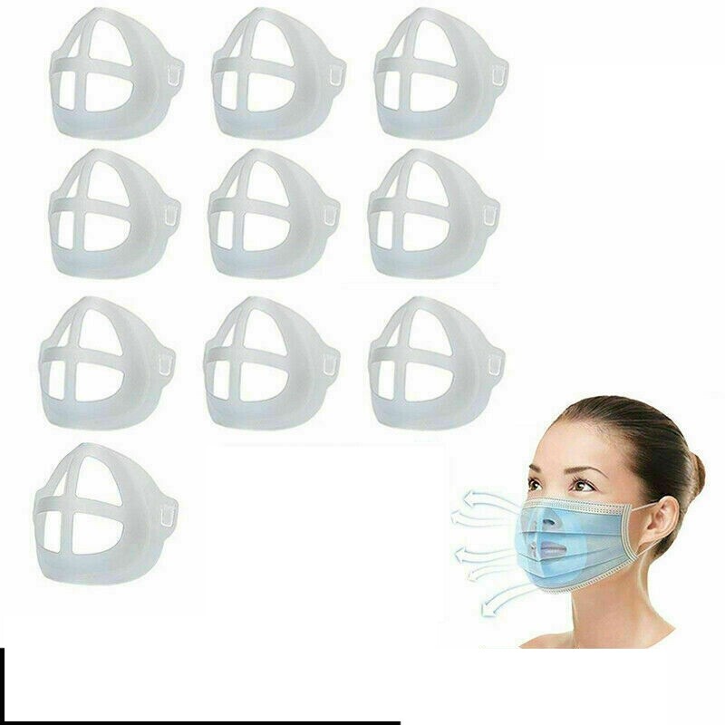 10PCS Face Mask Reusable Holder Inner Support Frame Silicone Mouth Mask Bracket