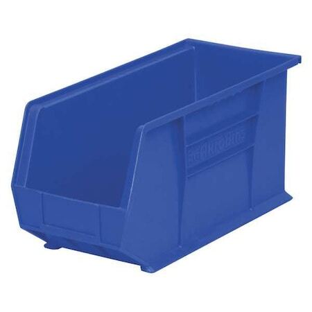 Akro-Mils 30265Blue Hang & Stack Storage Bin, Plastic, 8 1/4 In W, 9 In H, 18