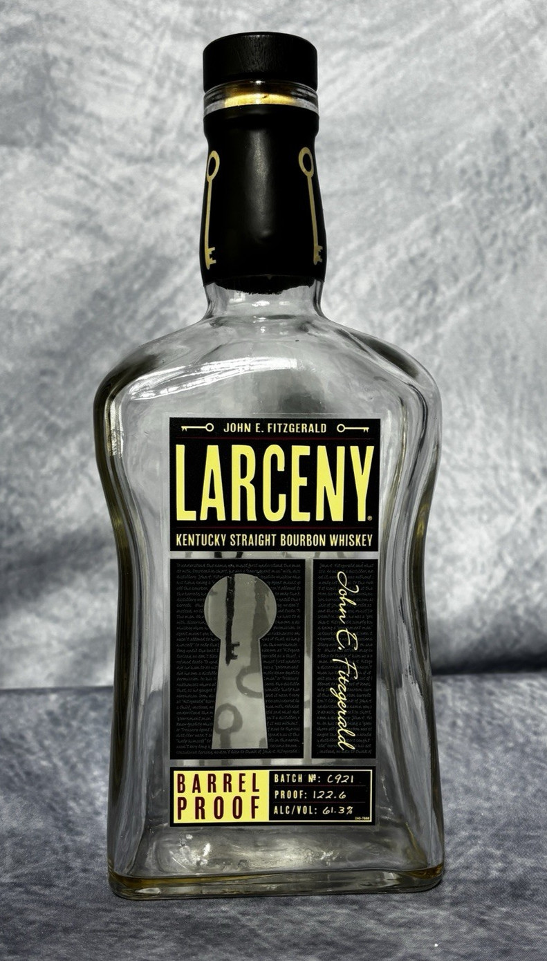 Larceny Barrel Proof C921 Kentucky Bourbon Whiskey Decorative Bottle