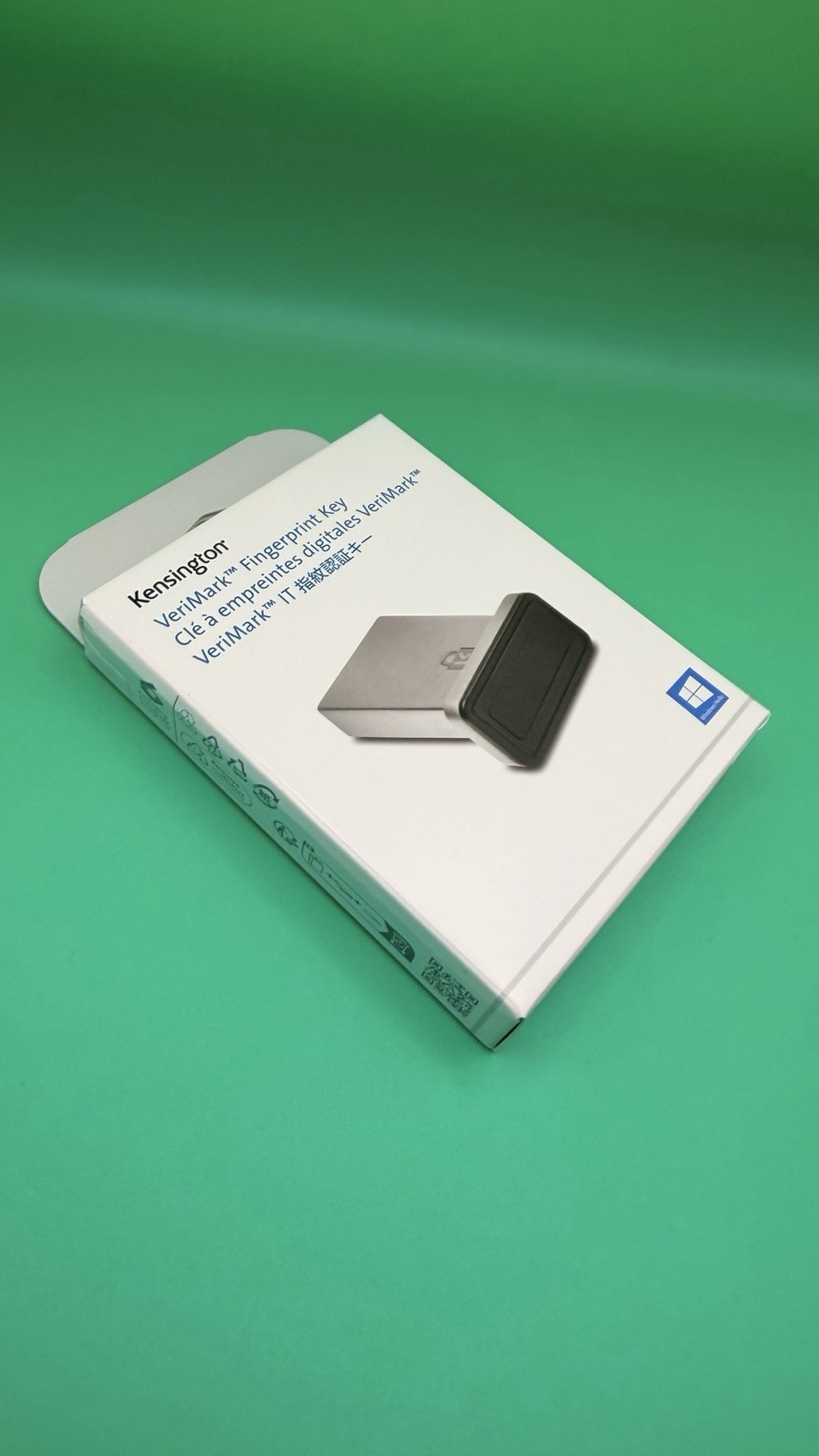 Kensington VeriMark™ Gen2 USB-A Fingerprint Key Reader - Windows Hello & Windows