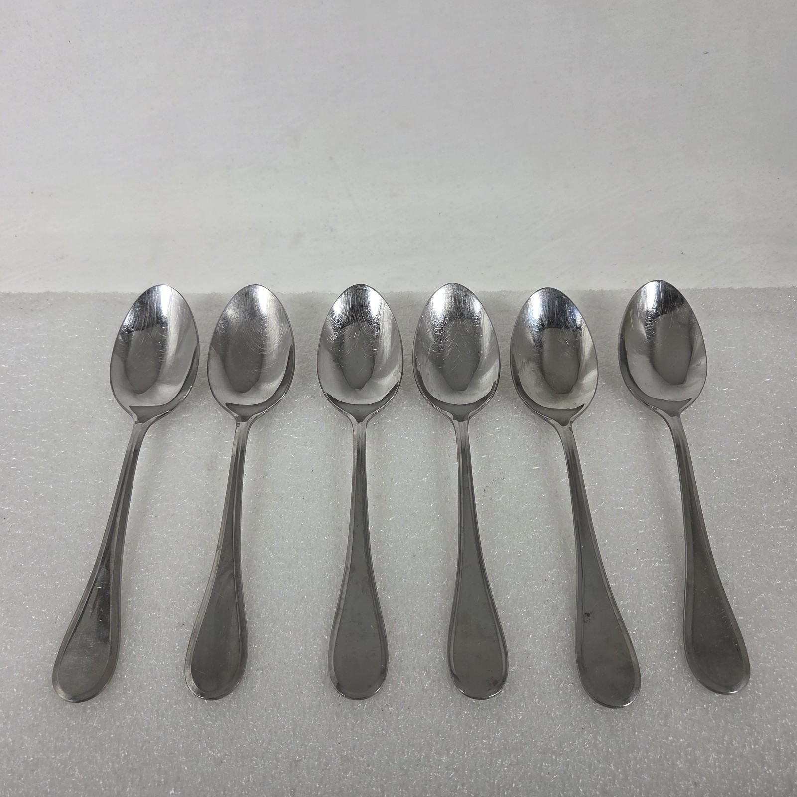 Set Of 6 Dinner Serving Spoons 8+" France 1810