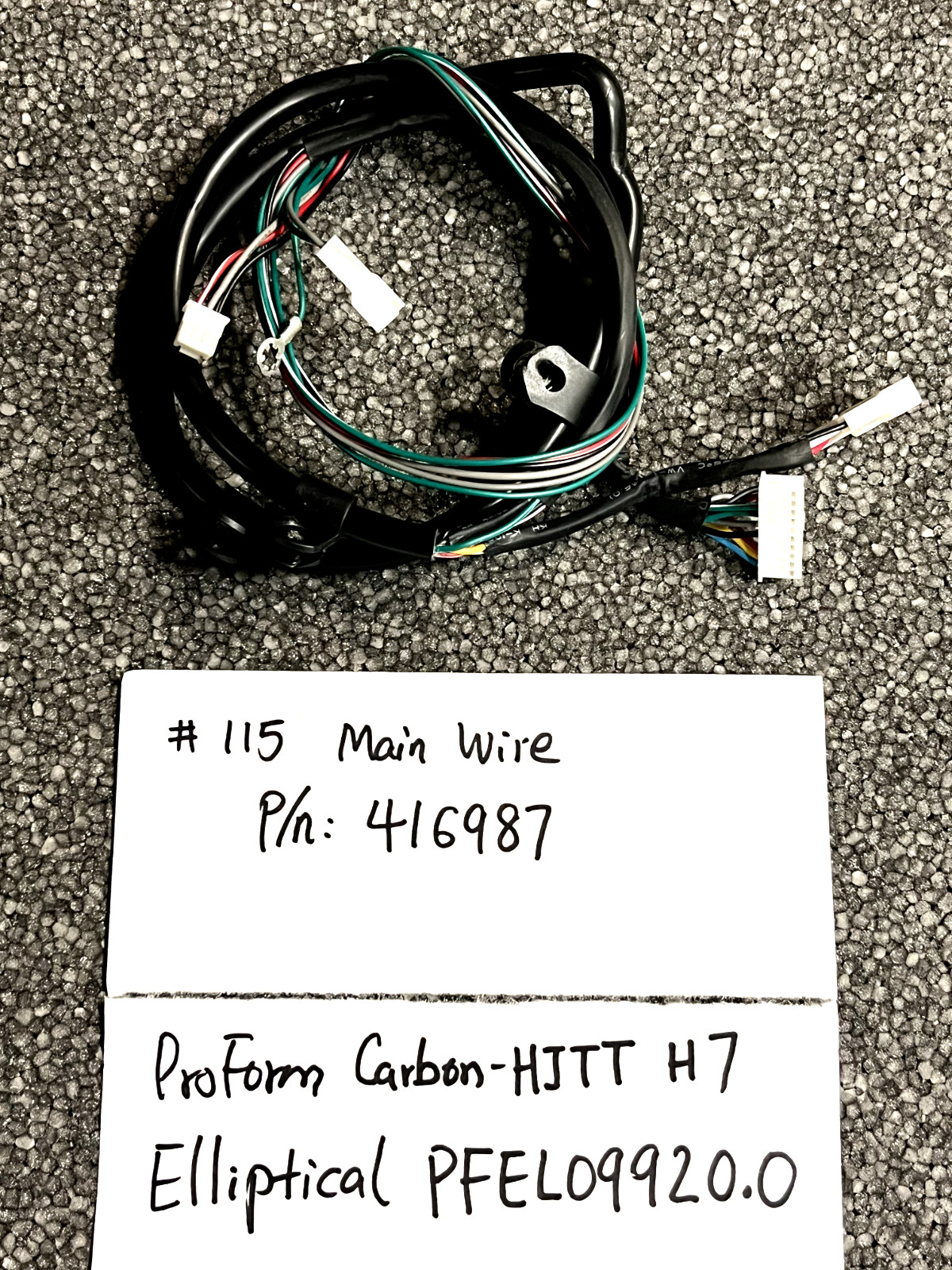 Main Wire P/N 416987 for ProForm PFEL09920.0 Black Carbon Elliptical