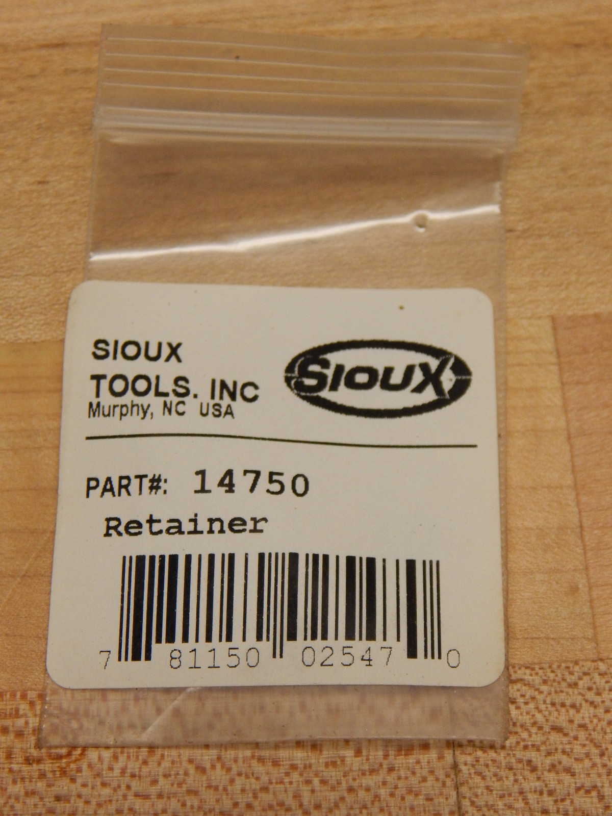 Sioux Tools 14750 Retainer Washer Replacement Part