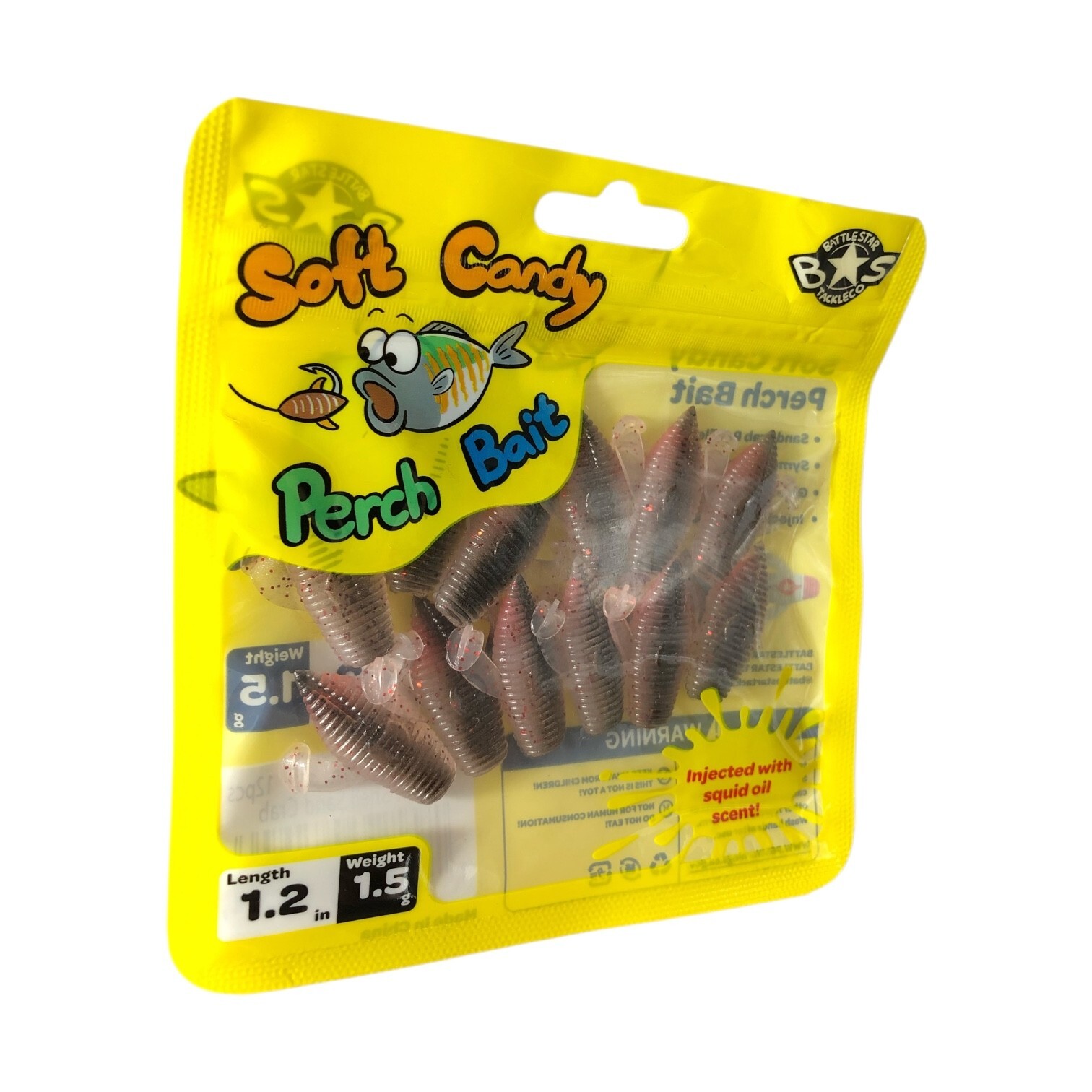 Battlestar Soft Candy Perch Bait - Small Realistic Sand Crab Surfperch Bait