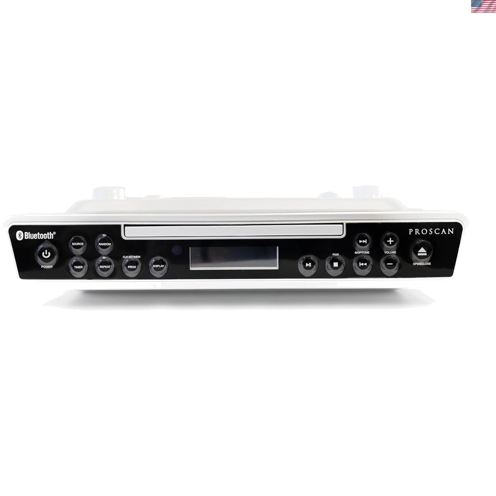 Elegant Under Counter CD Player with Bluetooth & Remote Control for Kitchen