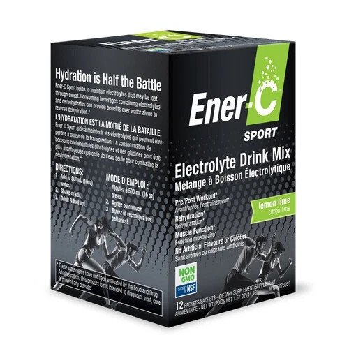 Ener C Sport Electrolyte Lemon Lime 12 Packets By Ener-C