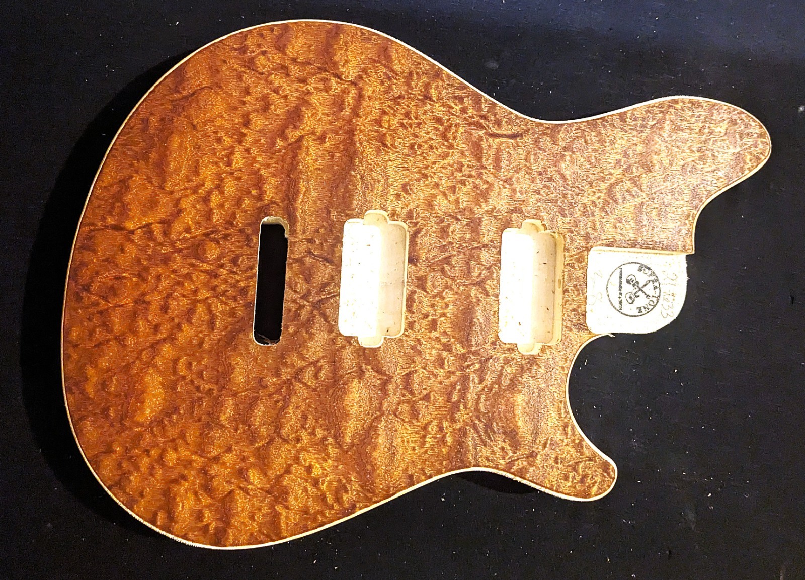 Wolfgang type Guitar Body, MADE IN USA, QUILTED veneer