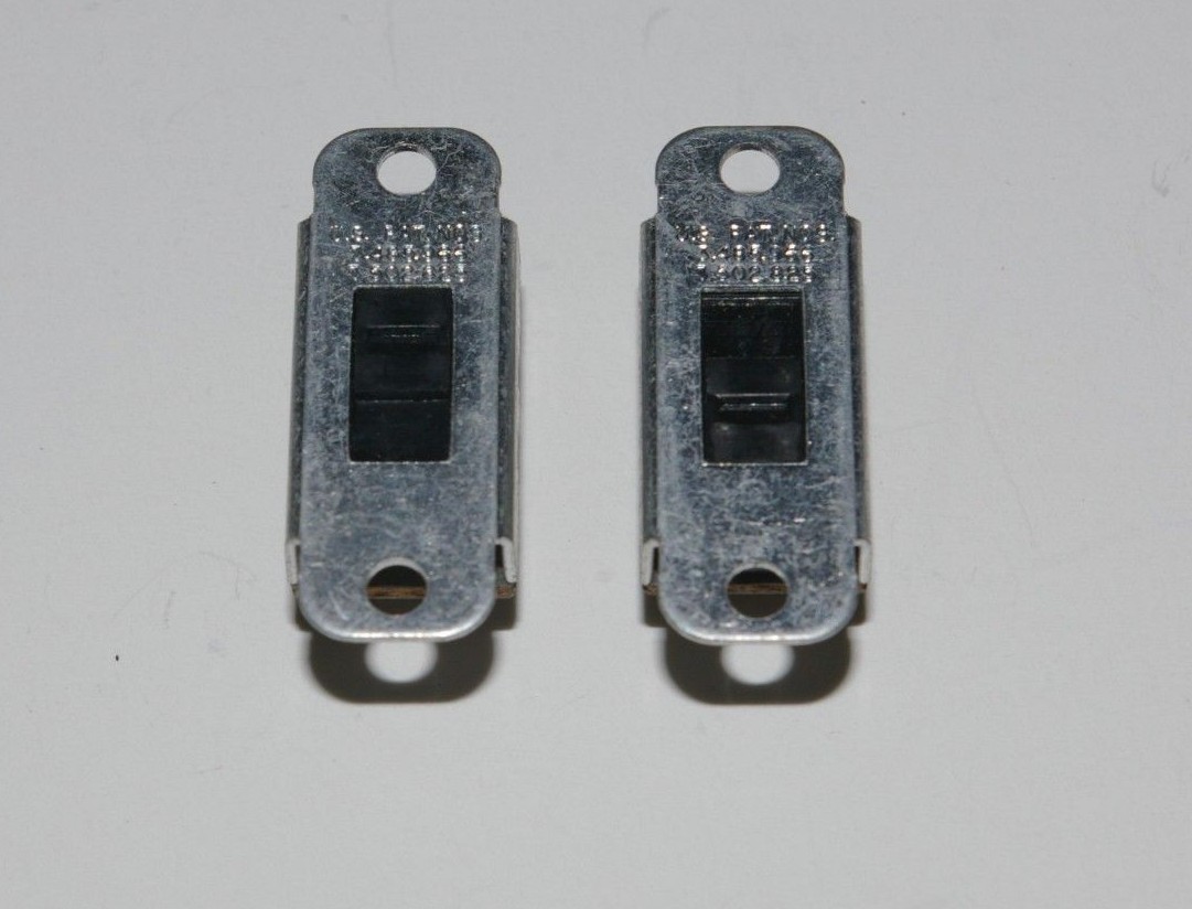 (Lot of 2) Switchcraft Slide Switch Flush 3A 125 VAC, 0.5A 125 VDC