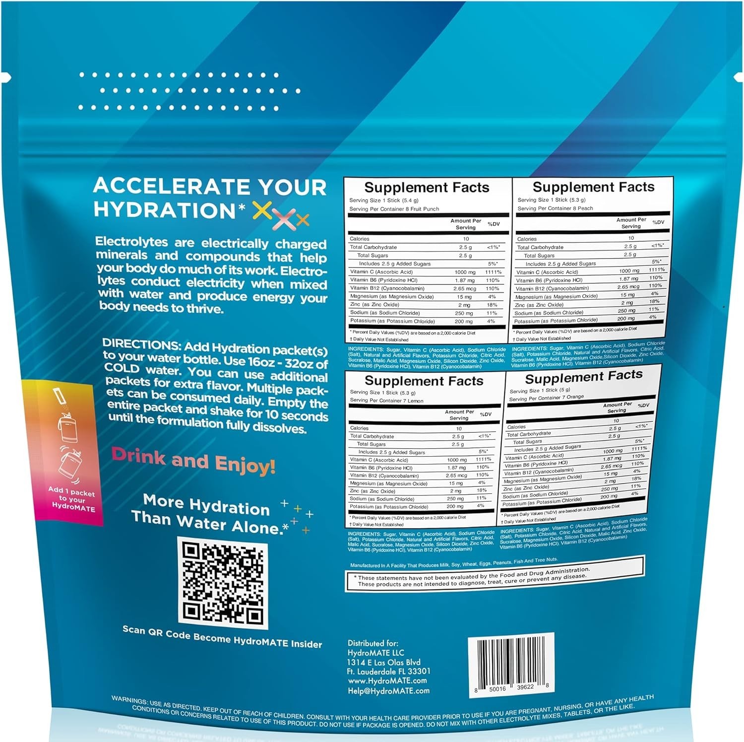 Variety Pack Electrolyte Powder 30 Count Hydration