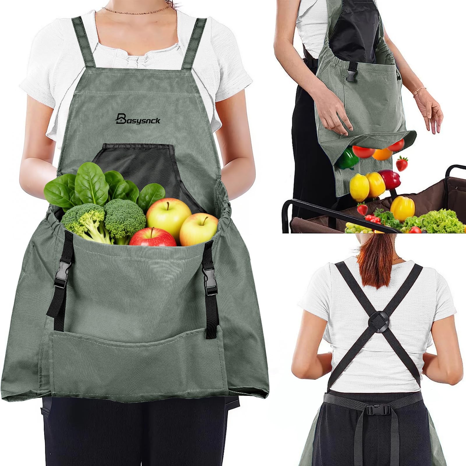 Gardening Apron, Garden Apron with Pockets for Women and Men, Farm Apron for ...