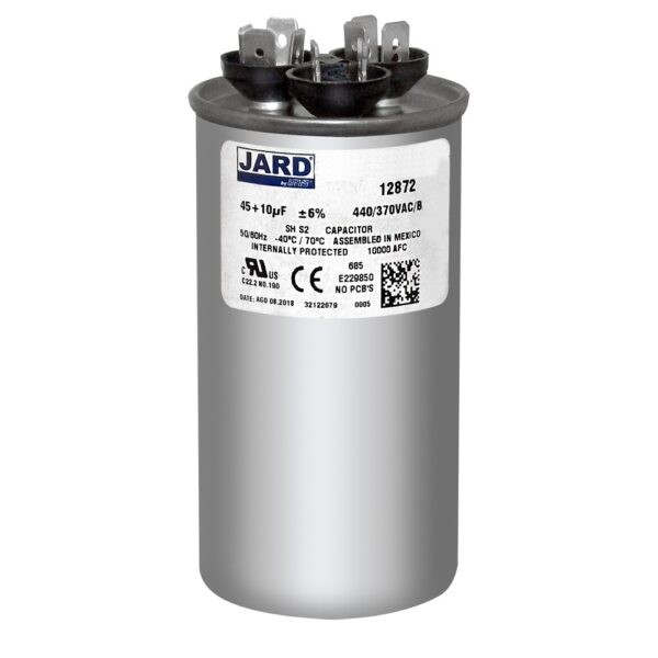 45+10 uf/MFD 370-440 VAC volts Round Dual Run Capacitor 50/60 Hz - Lot-1