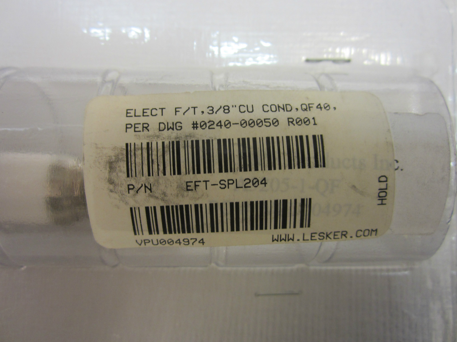 LESKER HEATER FEED THRU EFT-SPL204