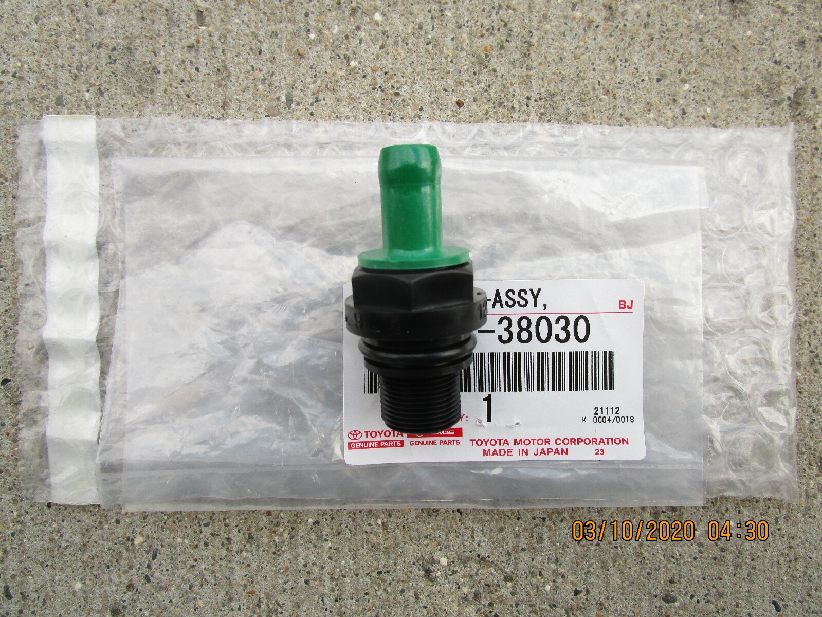 FITS: 08 - 13 TOYOTA TUNDRA 5.7L V8 VENTILATION VALVE PCV SUB ASSEMBLY OEM NEW