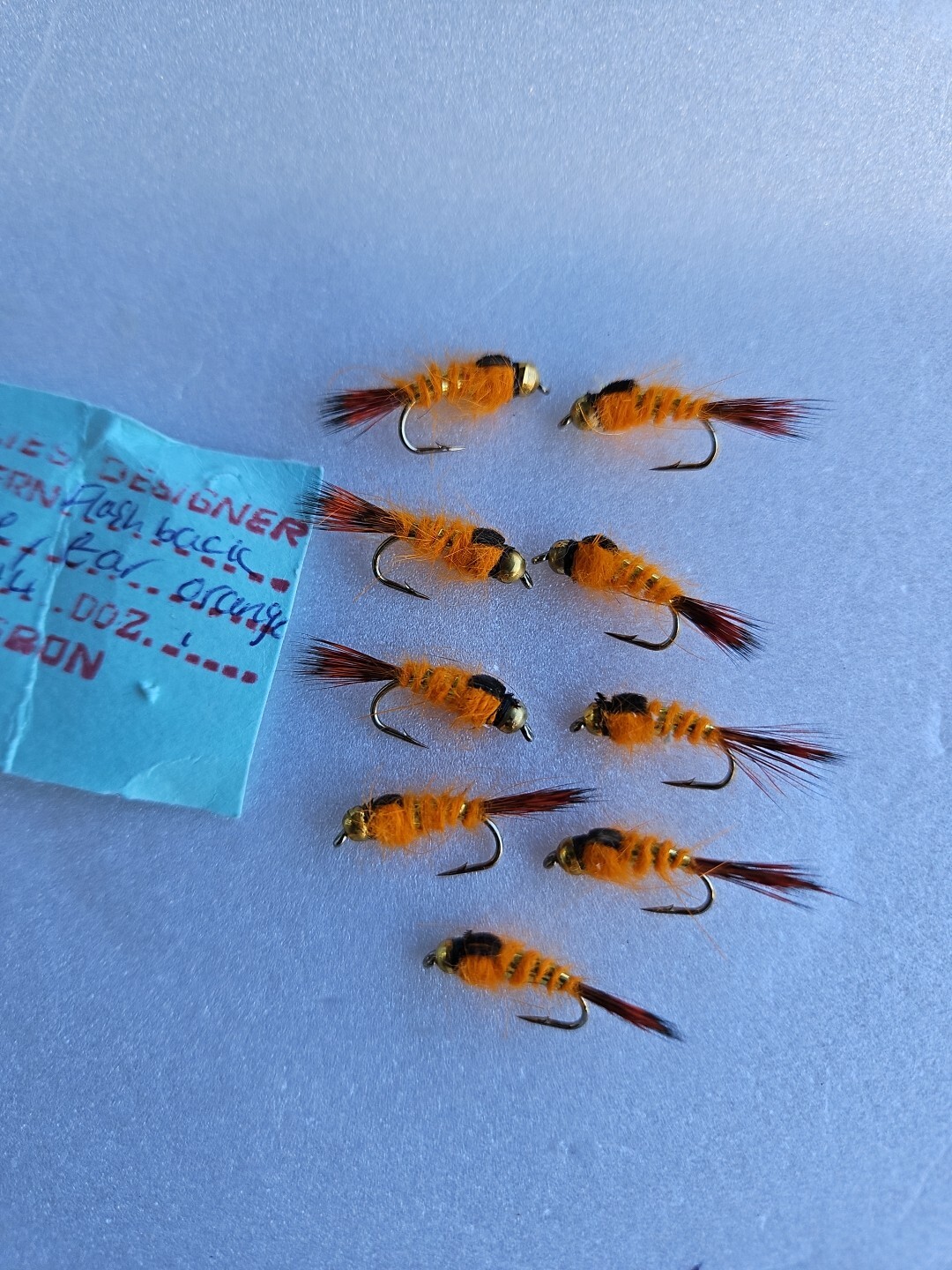 Flash BackBrass Bead Head Hare Ear Orange..last 9 In Stock..these Are Bomb 💣 👌