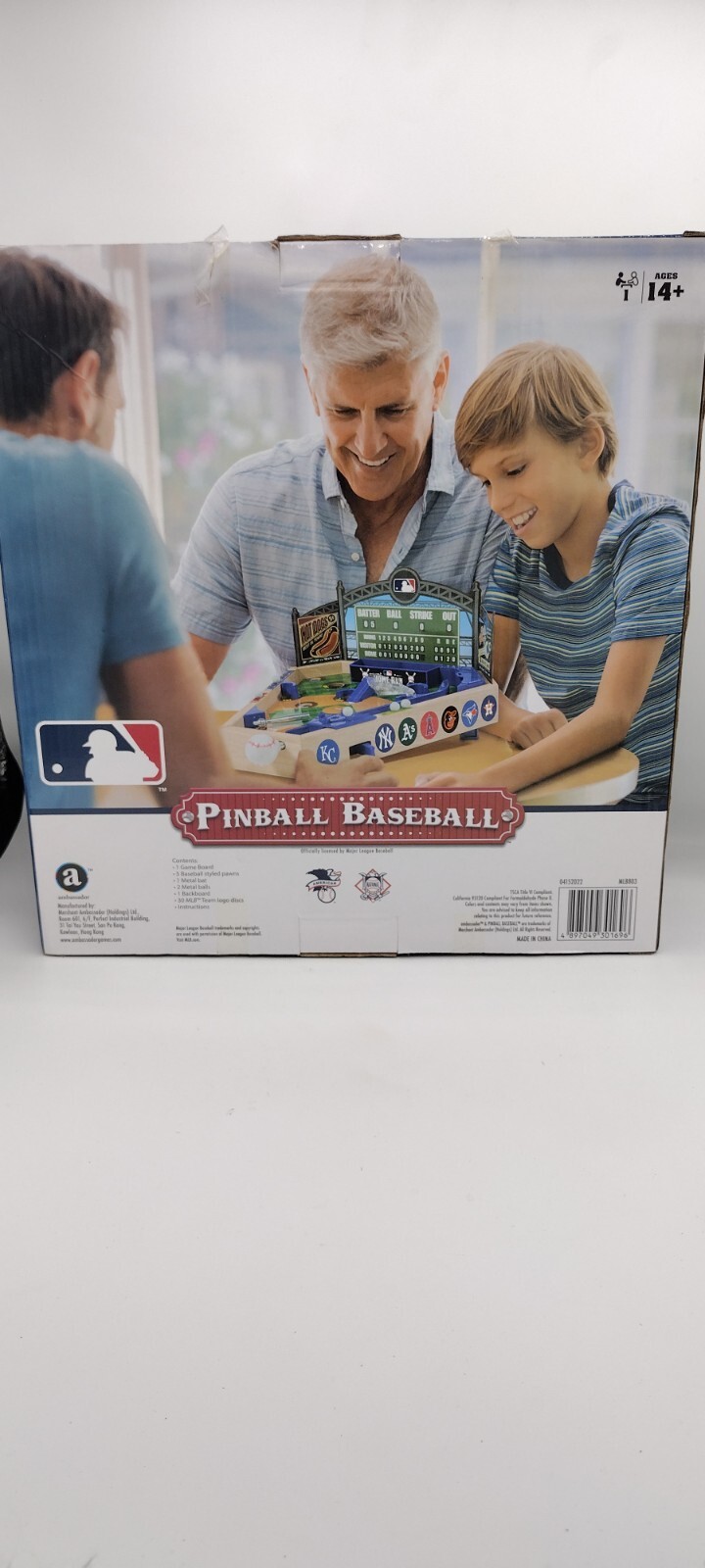 Wooden Tabletop Pinball Baseball Game