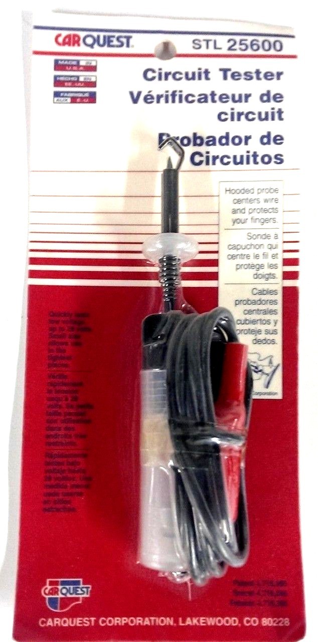 Lisle (Carquest) Circuit Tester Handy Hooker STL-25600 Up To 28v Made in the USA