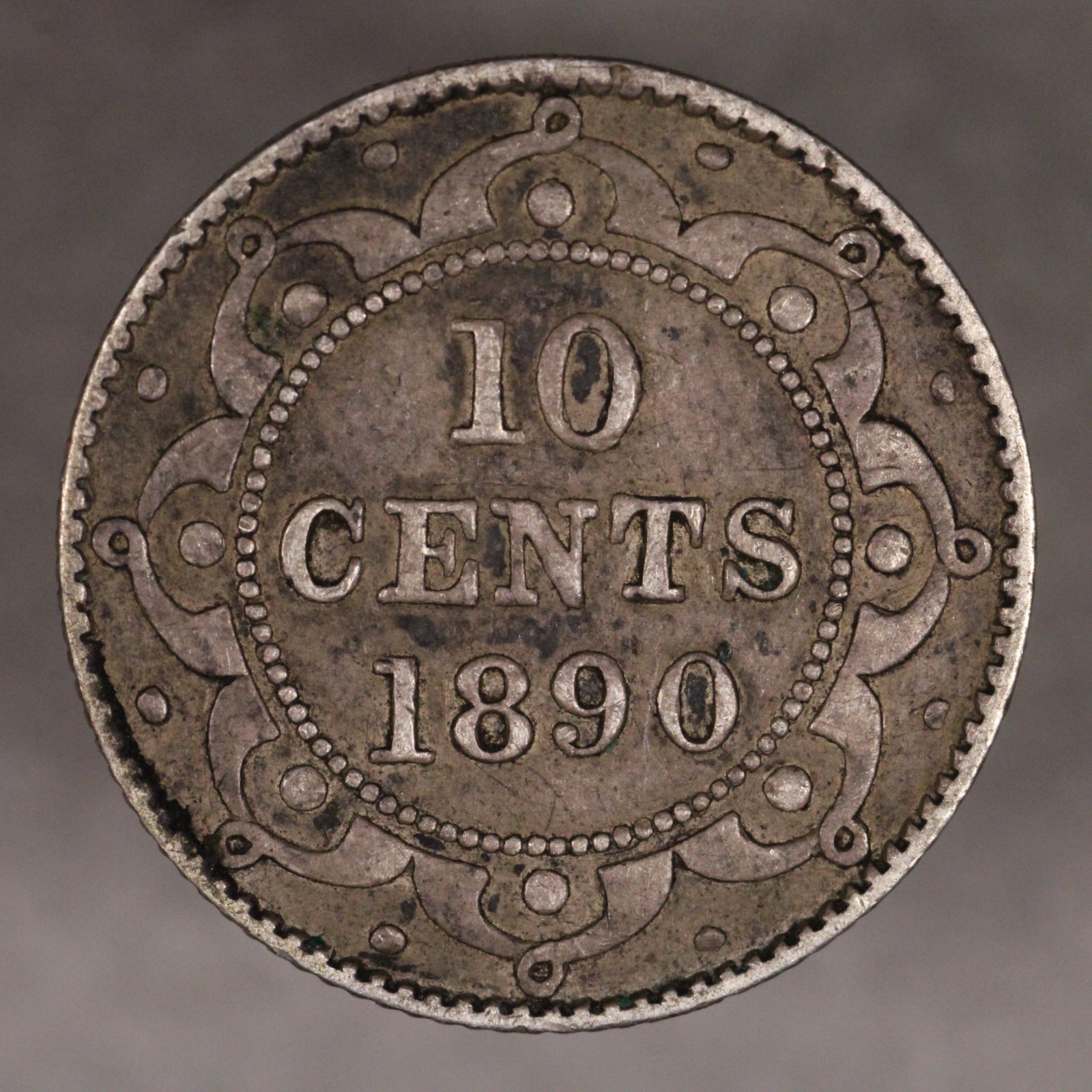 1890 Newfoundland Silver 10 Cents
