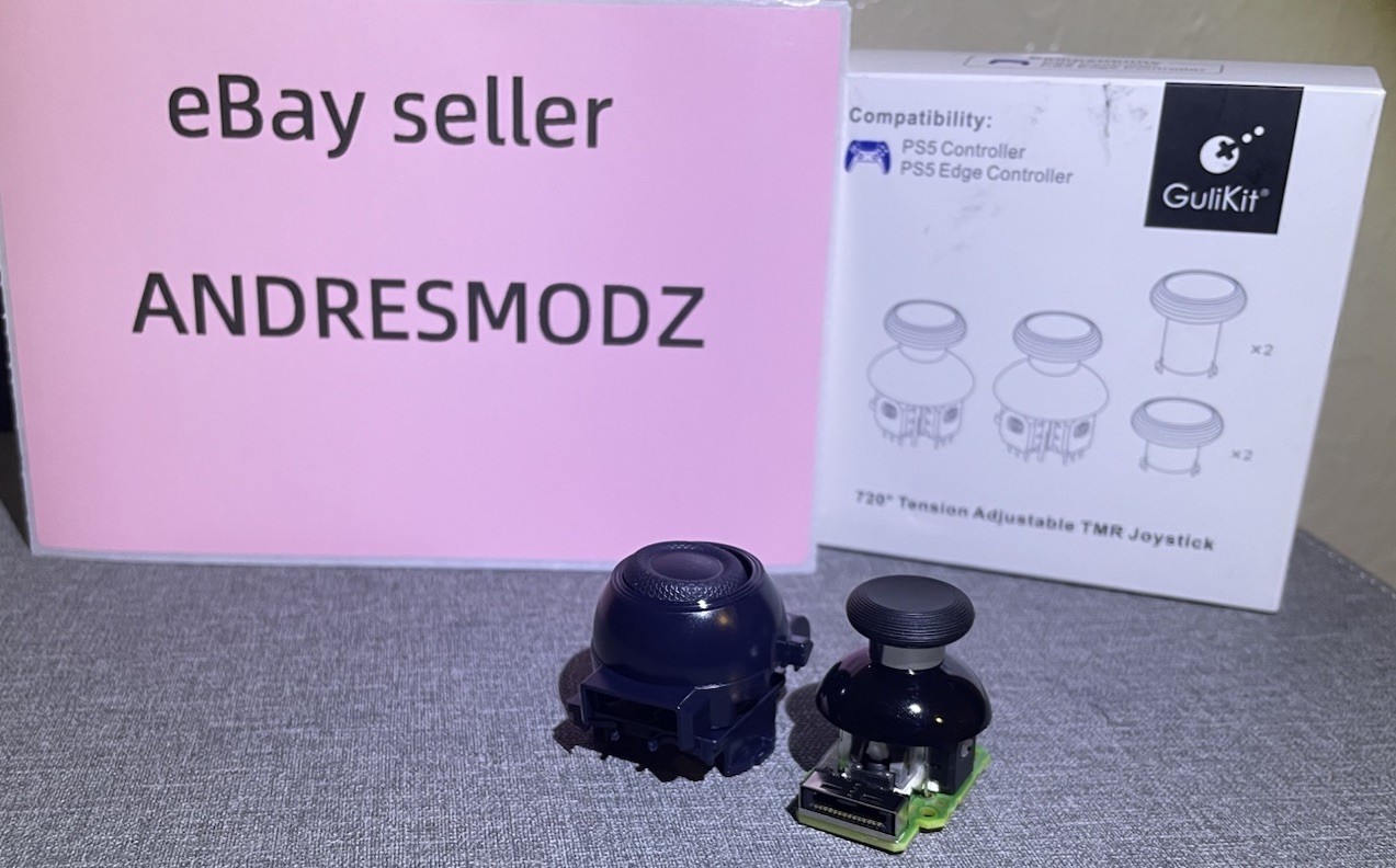 2 Brand New Dual Sense Edge Gulikit 720° Tension Adjustable TMR Modules