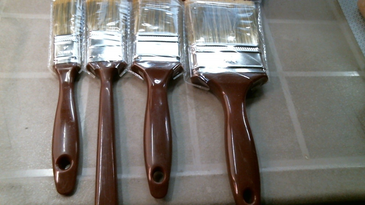 Standard 60955 4-pc. Polyester Paint Brush Set, FREE SHIPPING
