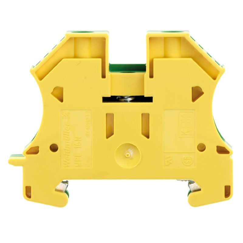 2pcs WEIDMULLER WPE 16N 1019100000 PE Terminal 2 Connections Green-yellow New