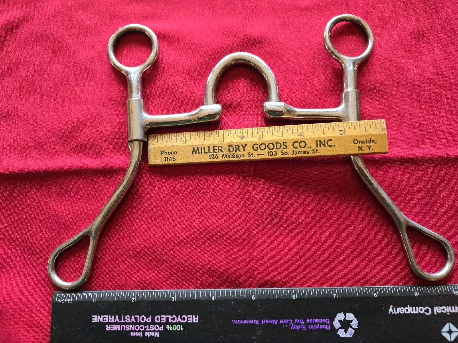 Medium-High Port Swivel Cheeks 5" Training Bit SS NEW