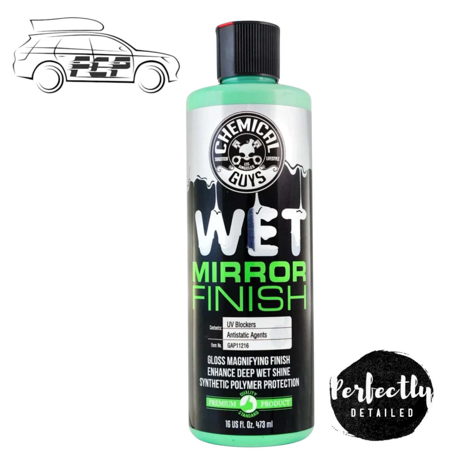 Chemical Guys WET MIRROR FINISH  Wet Look Glaze and Protectant Fills Swirls