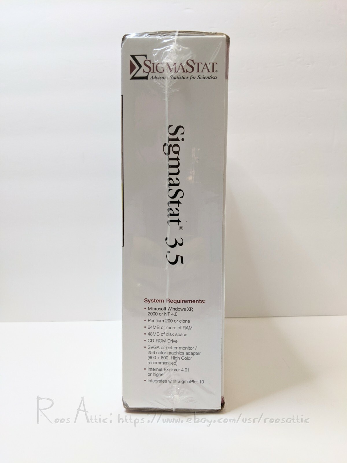 SYSTAT SigmaStat 3.5 Advisory Statistics for Scientist: Windows XP 2000 NT (NEW)