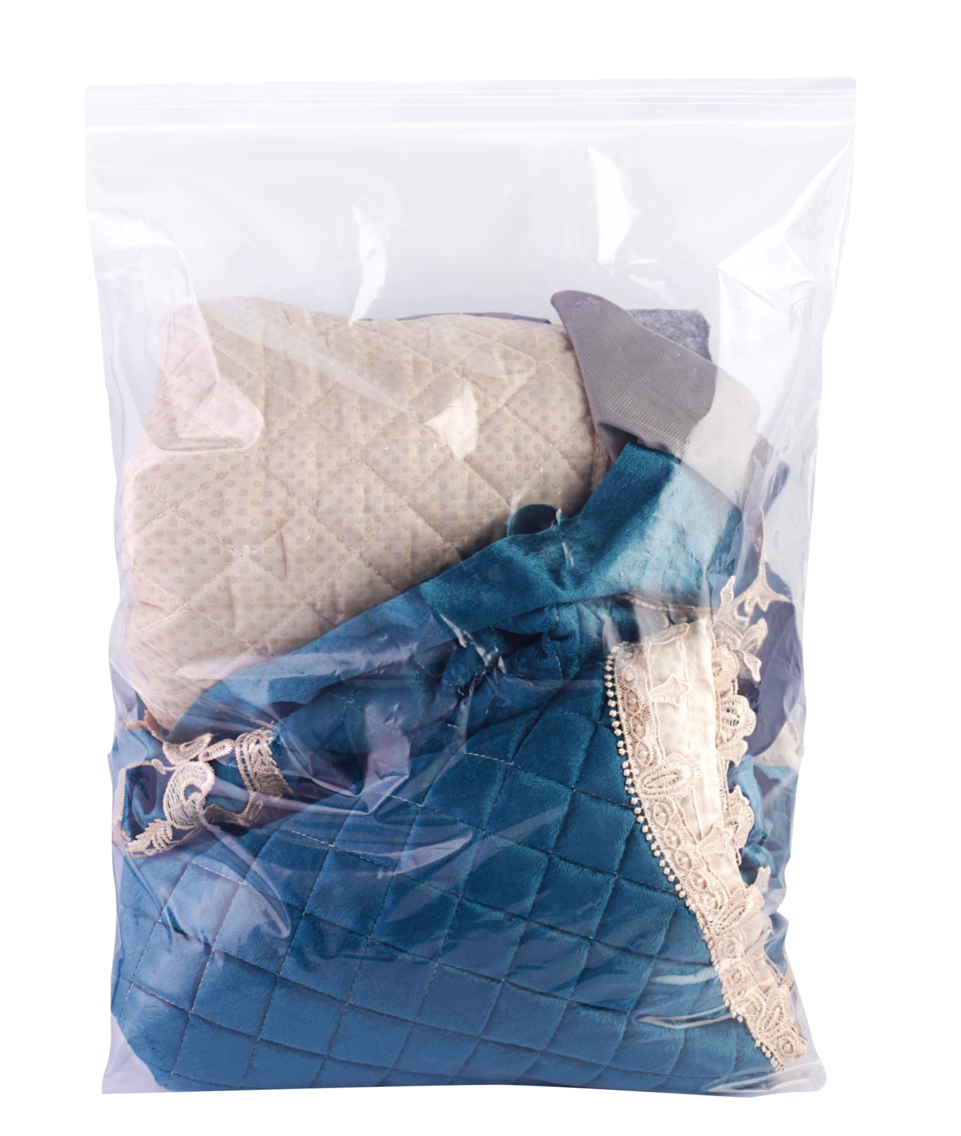 Large Storage Bags With Zipper Top 3 Gallon Bags 16" X 18" Resealable Plastic Ba