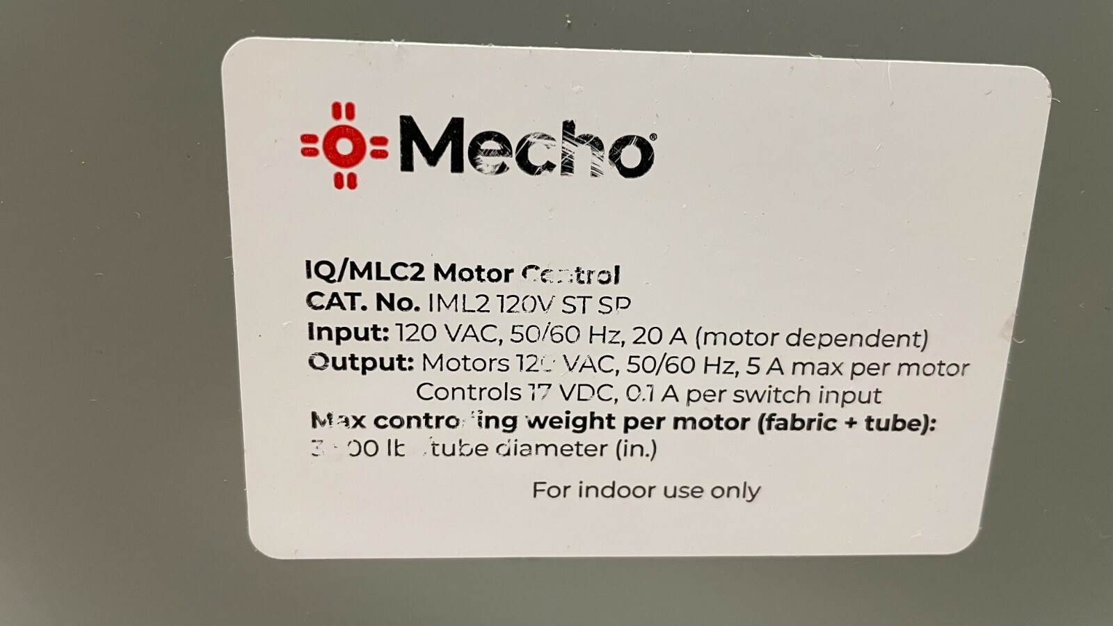MECHNO IML2-120V-ST-SP Motor Controller