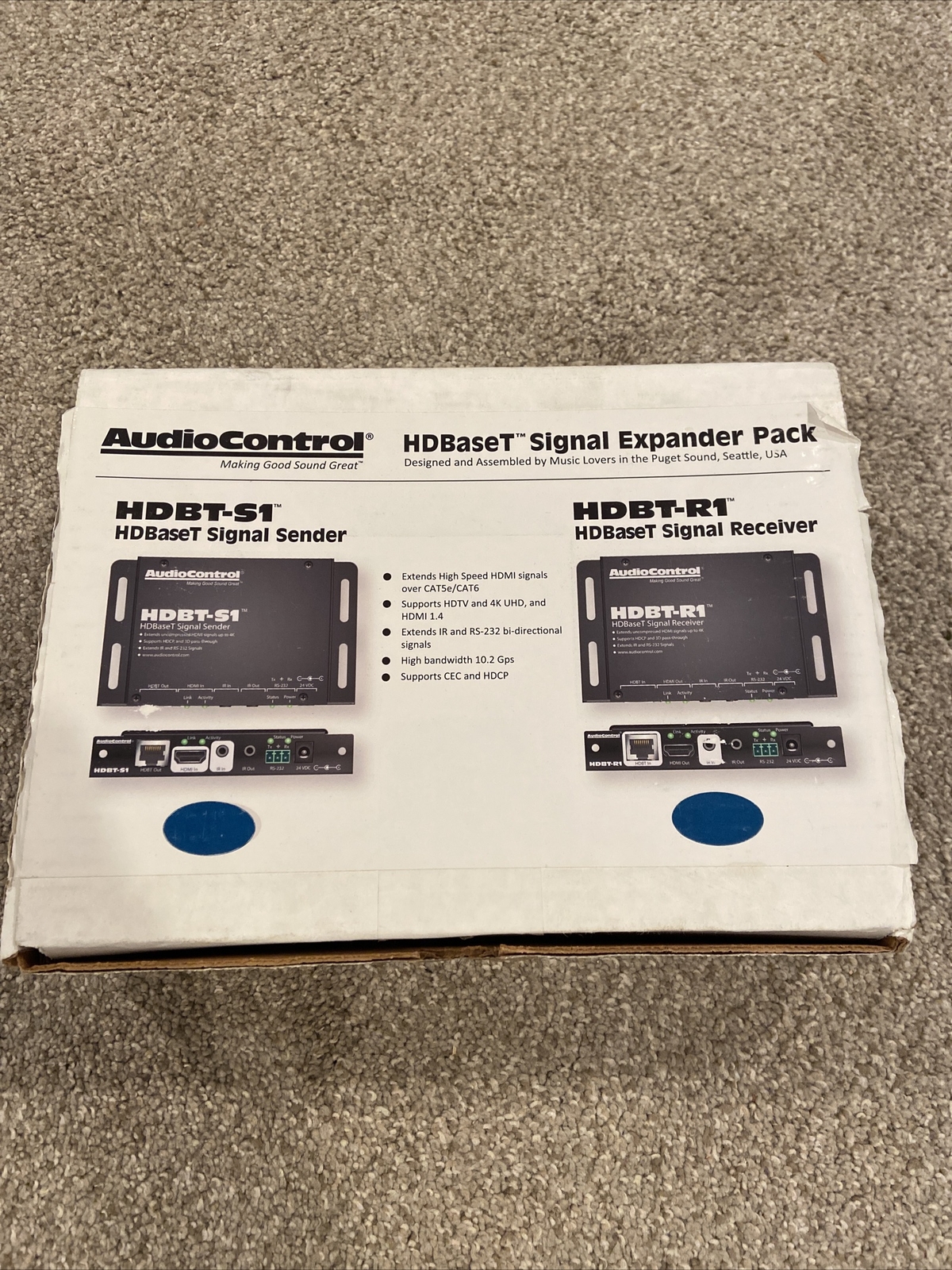 AudioControl HDBT-R1 HDBT-S1 Hdmi Signal Expander Pack BRAND NEW