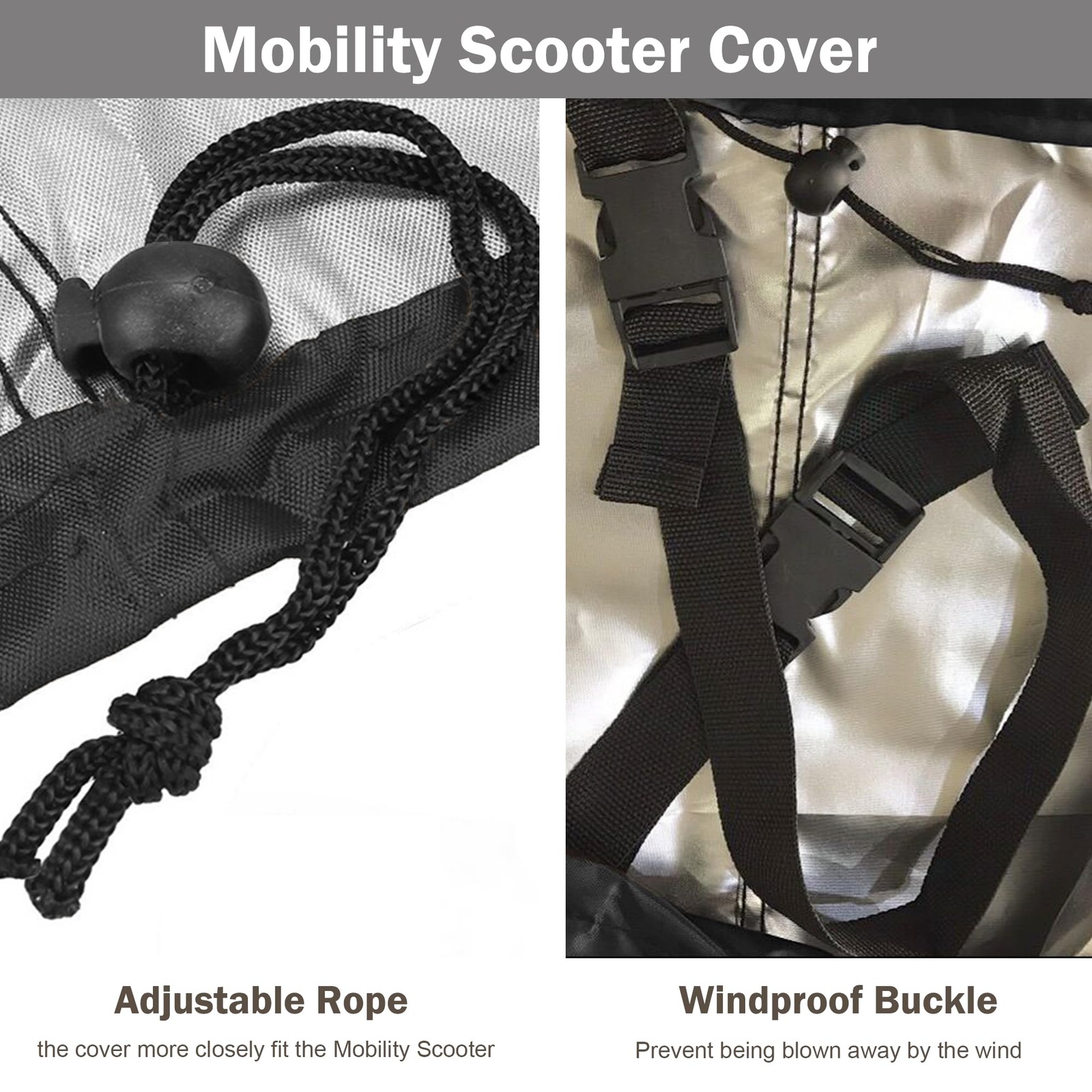 Mobility Scooter Cover, Waterproof, Windproof, Protects from Dust, Snow, Sun,...